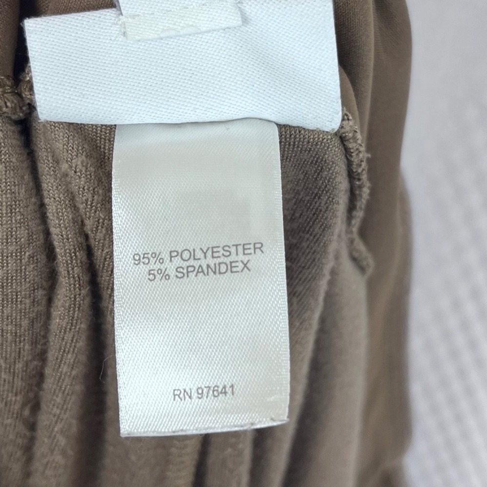 Pure Jill Velour Pants XL Petite Brown Elastic Waist Pull On Stretch (E698) - Picture 6 of 6